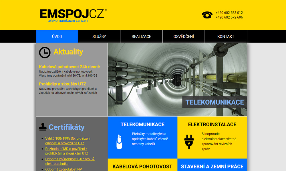 Prezentace firmy EMSPOJ CZ, a.s. Prezentace firmy EMSPOJ CZ, a.s.