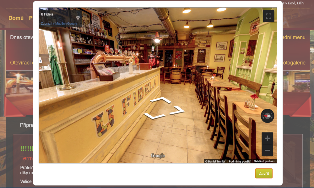 Weby pro restaurace